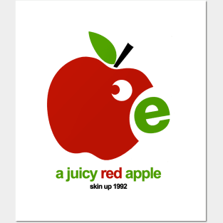 A JUICY RED APPLE - Techno music 90s collector Posters and Art